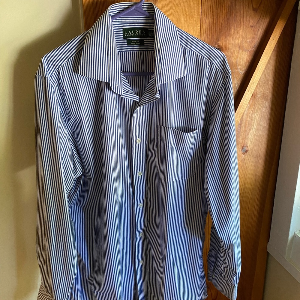 Ralph Lauren blue/white dress shirt